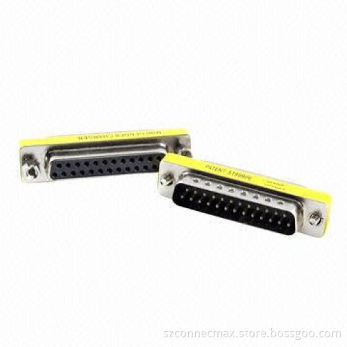 DB25 Male to Female Adapter, Mini Gender Changer